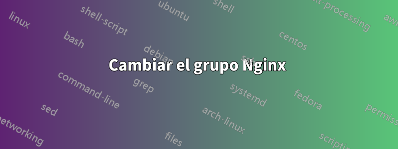 Cambiar el grupo Nginx