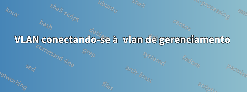 VLAN conectando-se à vlan de gerenciamento