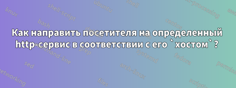 Как направить посетителя на определенный http-сервис в соответствии с его `хостом`?