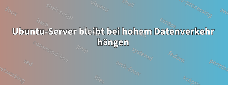 Ubuntu-Server bleibt bei hohem Datenverkehr hängen