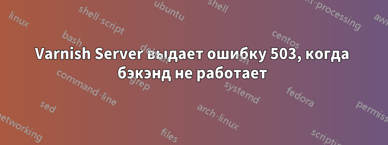 Varnish Server выдает ошибку 503, когда бэкэнд не работает