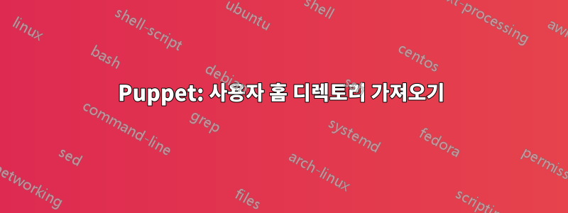 Puppet: 사용자 홈 디렉토리 가져오기