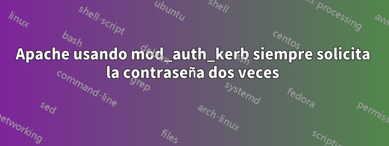 Apache usando mod_auth_kerb siempre solicita la contraseña dos veces