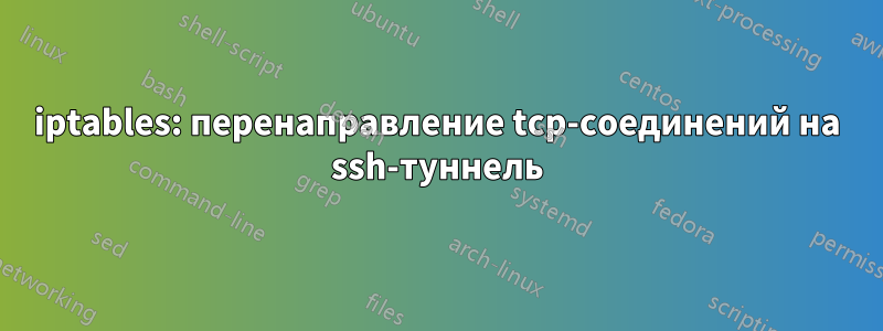 iptables: перенаправление tcp-соединений на ssh-туннель