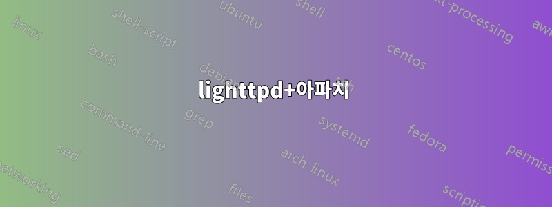 lighttpd+아파치