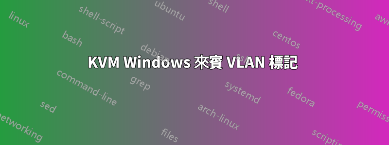 KVM Windows 來賓 VLAN 標記