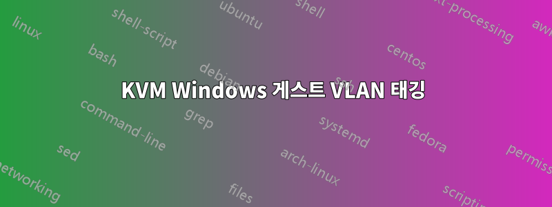 KVM Windows 게스트 VLAN 태깅