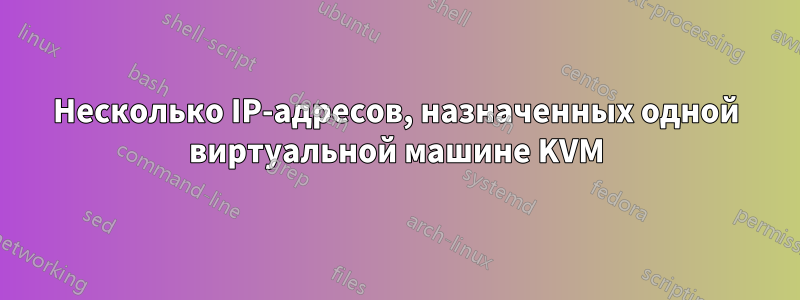 Несколько IP-адресов, назначенных одной виртуальной машине KVM