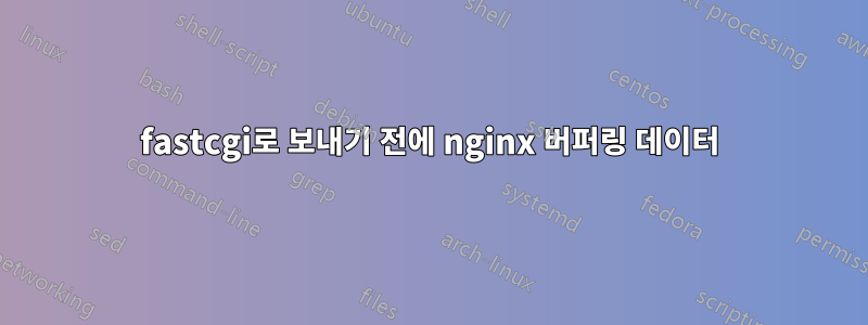 fastcgi로 보내기 전에 nginx 버퍼링 데이터