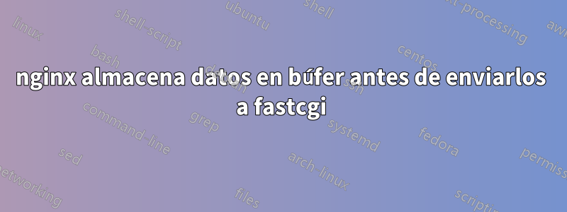 nginx almacena datos en búfer antes de enviarlos a fastcgi