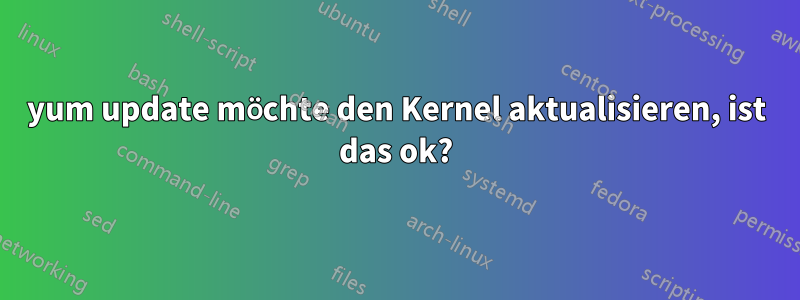 yum update möchte den Kernel aktualisieren, ist das ok?