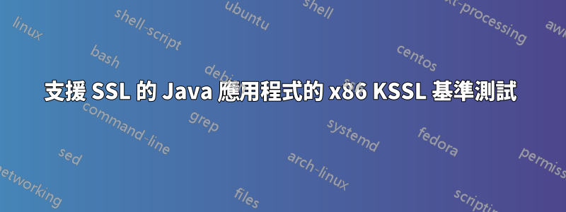 支援 SSL 的 Java 應用程式的 x86 KSSL 基準測試