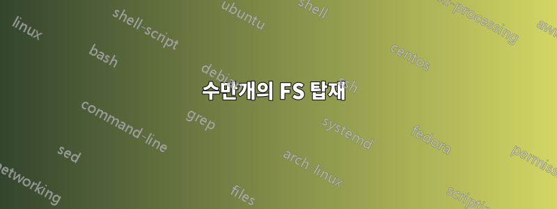 수만개의 FS 탑재 