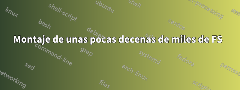 Montaje de unas pocas decenas de miles de FS 