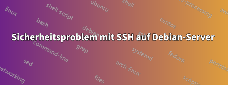 Sicherheitsproblem mit SSH auf Debian-Server