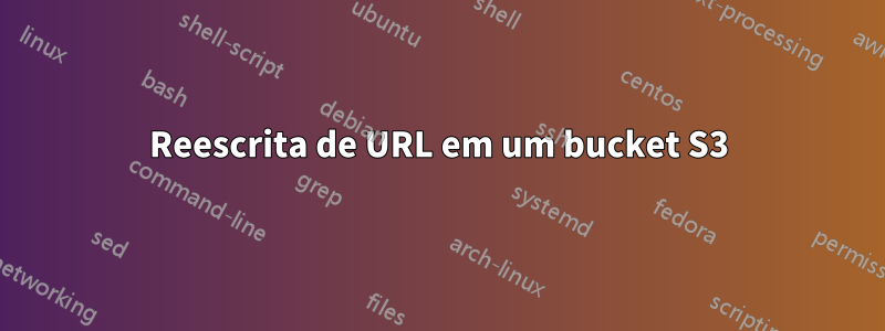 Reescrita de URL em um bucket S3