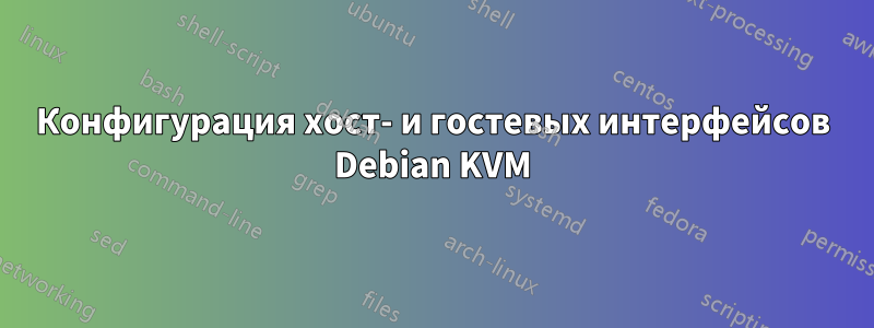 Конфигурация хост- и гостевых интерфейсов Debian KVM