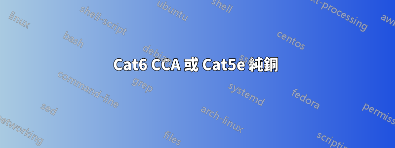 Cat6 CCA 或 Cat5e 純銅