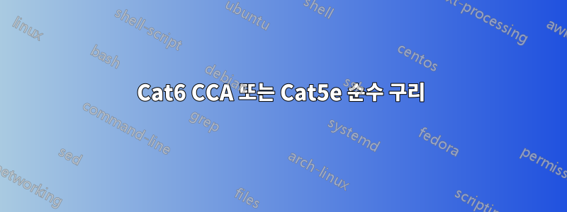 Cat6 CCA 또는 Cat5e 순수 구리