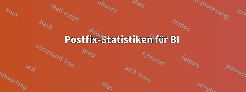 Postfix-Statistiken für BI