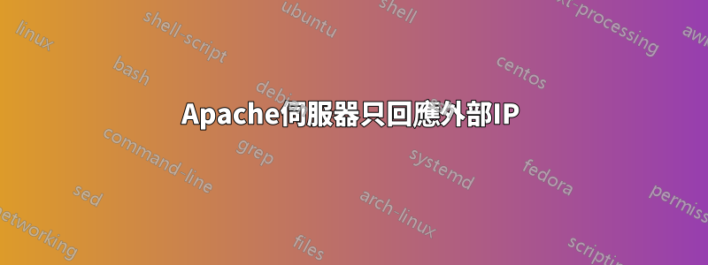 Apache伺服器只回應外部IP