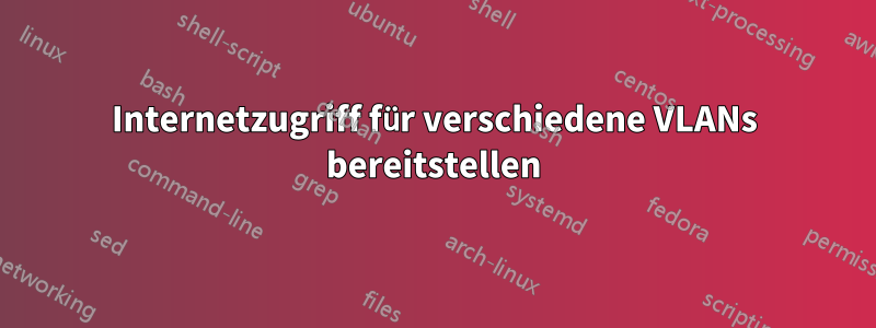 Internetzugriff für verschiedene VLANs bereitstellen