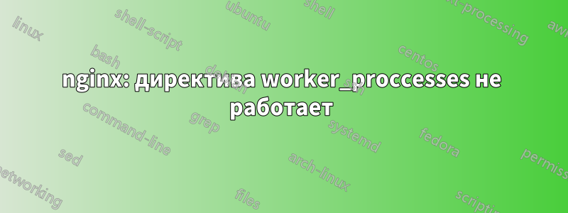 nginx: директива worker_proccesses не работает