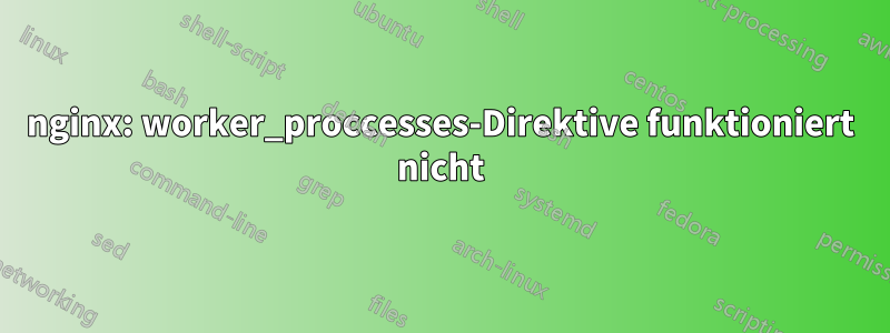 nginx: worker_proccesses-Direktive funktioniert nicht