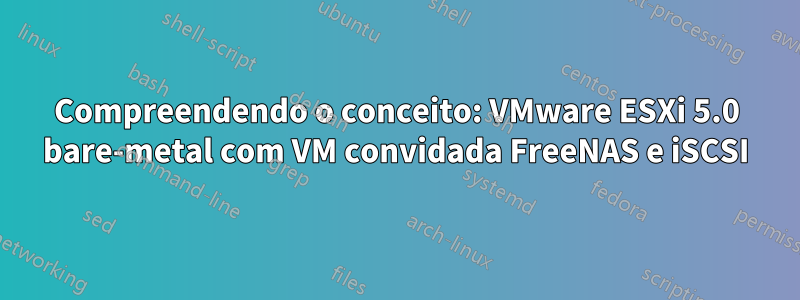 Compreendendo o conceito: VMware ESXi 5.0 bare-metal com VM convidada FreeNAS e iSCSI