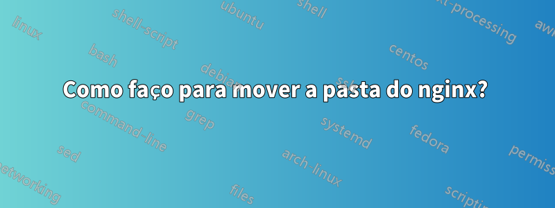 Como faço para mover a pasta do nginx?