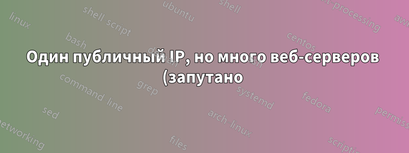 Один публичный IP, но много веб-серверов (запутано)