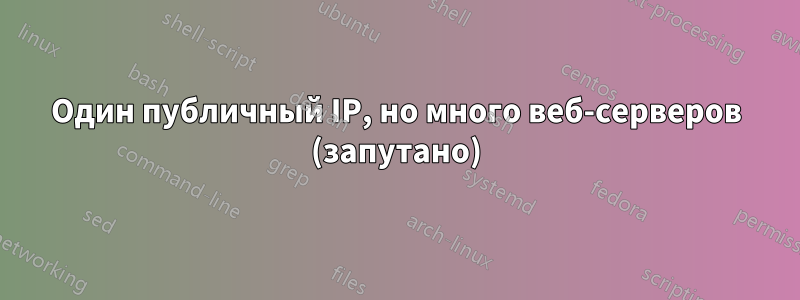 Один публичный IP, но много веб-серверов (запутано)