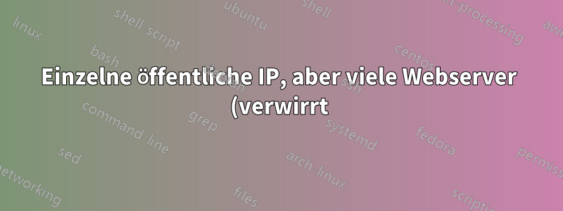 Einzelne öffentliche IP, aber viele Webserver (verwirrt)