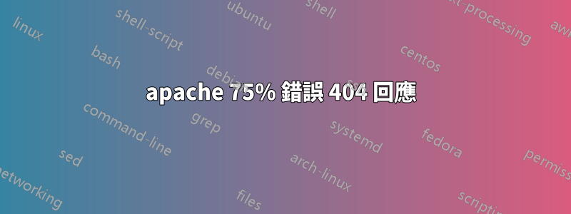 apache 75% 錯誤 404 回應 