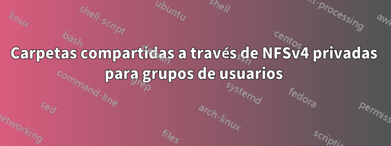 Carpetas compartidas a través de NFSv4 privadas para grupos de usuarios