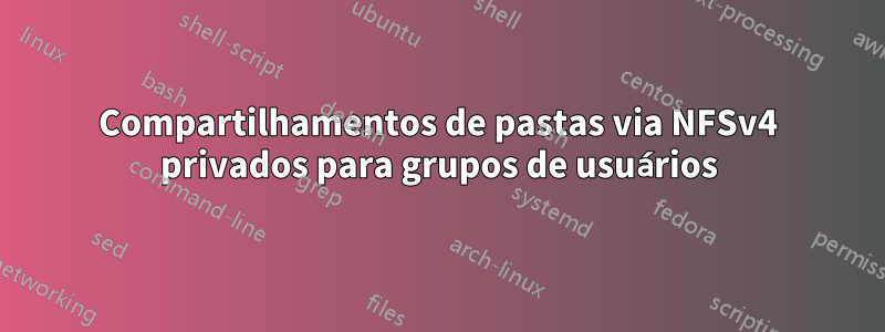 Compartilhamentos de pastas via NFSv4 privados para grupos de usuários