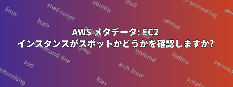 AWS メタデータ: EC2 インスタンスがスポットかどうかを確認しますか?