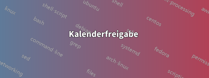 Kalenderfreigabe