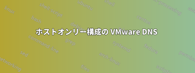 ホストオンリー構成の VMware DNS