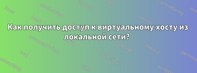 Как получить доступ к виртуальному хосту из локальной сети? 