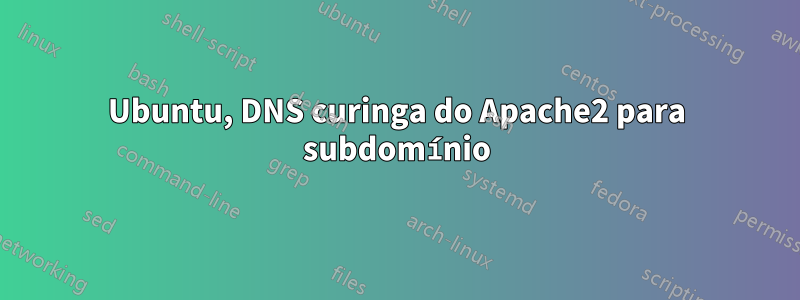 Ubuntu, DNS curinga do Apache2 para subdomínio