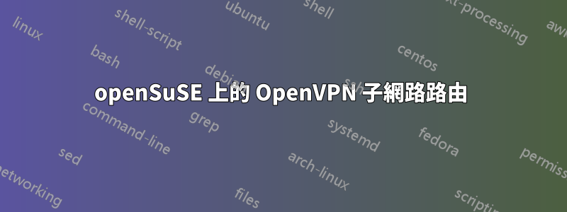 openSuSE 上的 OpenVPN 子網路路由