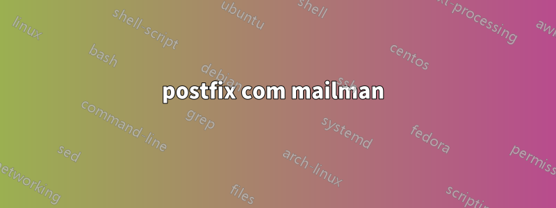 postfix com mailman 