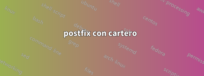 postfix con cartero 