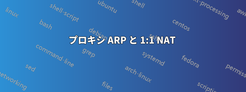 プロキシ ARP と 1:1 NAT