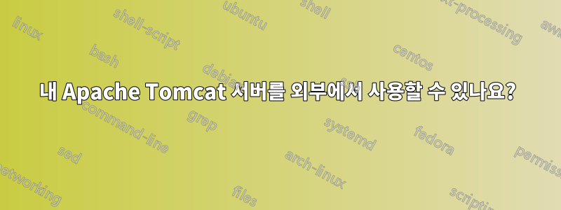 내 Apache Tomcat 서버를 외부에서 사용할 수 있나요?