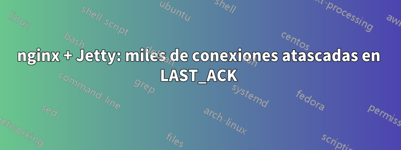 nginx + Jetty: miles de conexiones atascadas en LAST_ACK