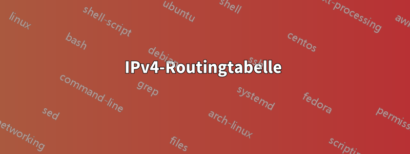 IPv4-Routingtabelle