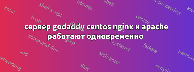 сервер godaddy centos nginx и apache работают одновременно 