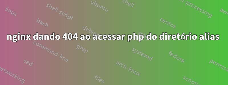 nginx dando 404 ao acessar php do diretório alias